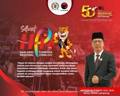 Ketua DPRD Lampung Hadiri Rangkaian HPN Ke-28
