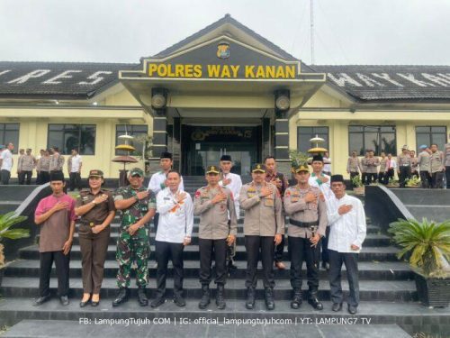 Kunker Kapolda Lampung di Polres Way Kanan, Motivasi Personel Tingkatkan Pelayanan Masyarakat