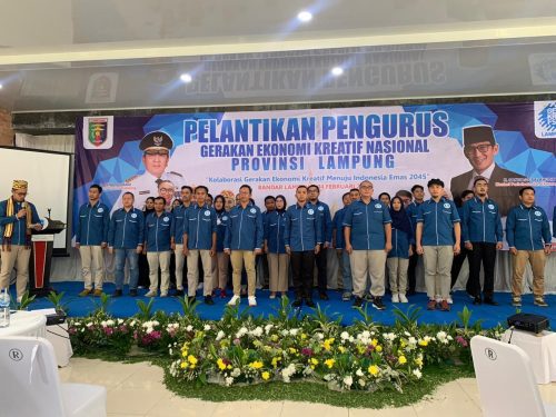 GEKRAFS Lampung Resmi Dilantik, Handrie: Langkah Awal Perkuat Ekonomi Kreatif di Lampung