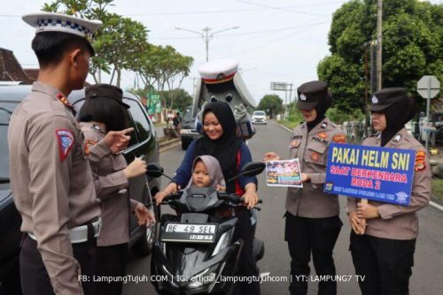 Dalam Rangka OKK 2023, Polres Lampung Timur Laksanakan Kampanye Keselamatan
