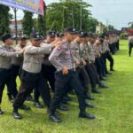 Jelang Pemilu, Polres Lamtim Kembali Latihkan Tim Dalmas
