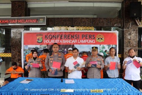 Januari 2023, Polresta Bandar Lampung Ungkap 27 Kasus Dengan 22 Tersangka