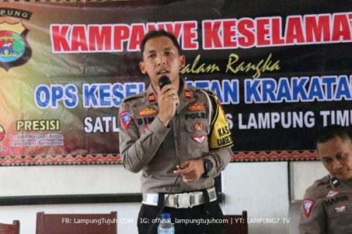 Ops keselamatan, Satlantas Polres Lampung Timur Datangi SMK YPI 2 Way Jepara