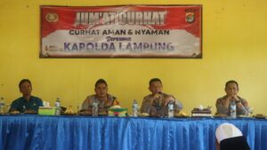 Jumat Curhat, Kapolda Lampung dengarkan Aspirasi Masyarakat Lamteng