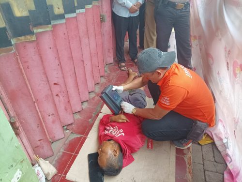Bersama Inafis Polresta Bandar Lampung, Polsek Tanjung Karang Barat Identifikasi Penemuan Mayat Anonim