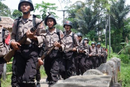 SPN Polda Banten Gelar Ekspedisi Darat Dalam Rangka Meningkatkan Kemampuan Siswa