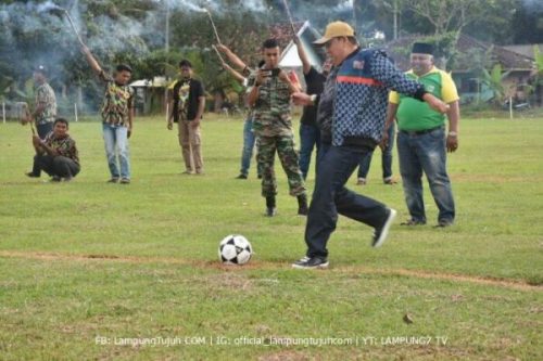 Wabup Lamtim Hadiri Acara Turnamen Sepakbola Gajah Tunggal Cup 2023