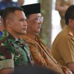 Kasiops Kasrem 043/Gatam Hadiri Groundbreaking Pembangunan Masjid Raya Al-Bakrie Lampung