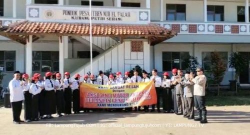 Dukungan Siswa Siswi SMA Nur El Falah Kubang Jaya Kepada Polsek Petir Polres Serang Dalam Berantas Geng Motor