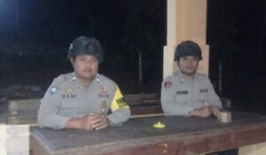 Antisipasi OTK SPKT Polsek Bojongmanik Polres Lebak Perketat Pengamanan Mako