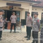 Rutinitas Apel dan Serah Terima Tugas Penjagaan Polsek Cipanas