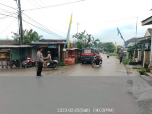 Strong Point Sore, Polsek Kopo Antisipasi Macet dan Lakalantas