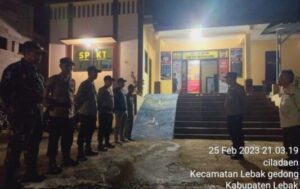 Akhir Pekan, Kapolsek Lebakgedong Pimpin Patroli Gabungan KRYD