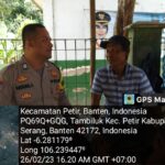 Silaturahmi Bhabinkamtibmas Polsek Petir Dalam Menyampaikan Pesan Kamtibmas