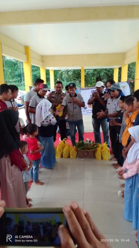 Bhabinkamtibmas Subsektor Tunjung Teja Polsek Petir Hadiri Undangan Anniversary Ke-3 Solidaritas Ambulance Desa