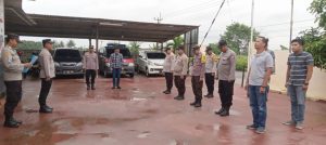 Kapolsek Kopo Pimpin Apel Pagi Sampaikan Arahan Pimpinan