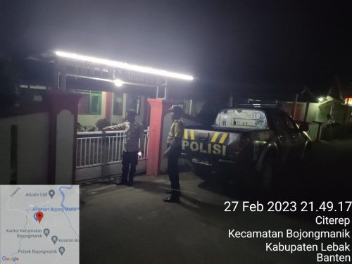 Polisi Giat Patroli di Wilkum Polsek Bojongmanik
