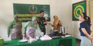 Meriahkan HUT Persit Ke-77, Persit Kodim Way Kanan Ikut Lomba Masak
