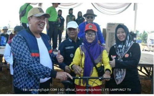 Wakil Bupati Lampung Timur Azwar Hadi Membuka Acara Fun Bike