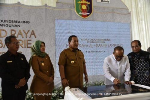 Ketua DPRD Lampung Hadiri Groundbreaking Pembangunan Masjid Raya Al-Bakrie Lampung