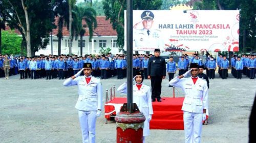 Pemkab Lampung Selatan Gelar Upacara Peringatan Hari Lahir Pancasila 2023