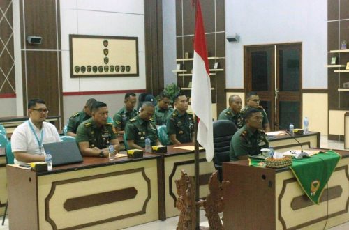 Danrem 043/Gatam Hadiri Taklimat Awal Satgas Penatausahaan BMN Kemhan Dan TNI