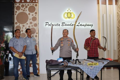 Polresta Bandar Lampung Amankan 83 Orang Anggota Genk Motor Kurun Waktu 2 Bulan Terakhir