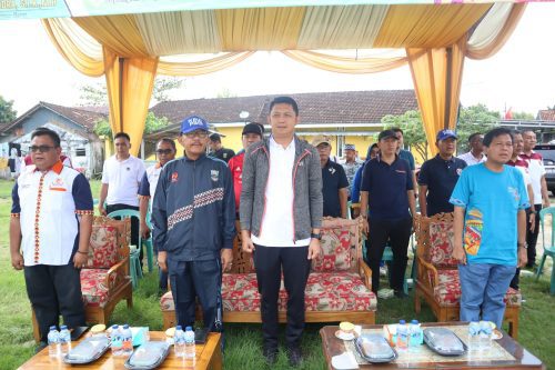 Kapolres Cup Turnamen Bola Volley Dalam Rangka HUT Bhayangkara ke 77 Resmi di Buka Kapolres Pesisir Barat