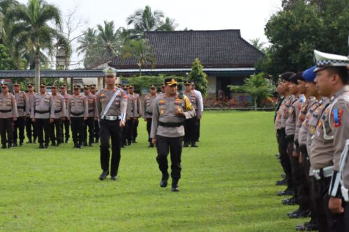 Gelar Pasukan, Polres Lampung Timur Mulai Operasi Patuh 2023