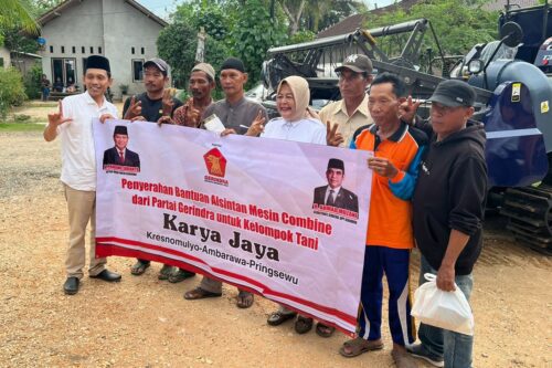 Elly Wahyuni Salurkan Bantuan Alsintan dan Ratusan Paket Sembako dari Sekjen DPP Partai Gerindra