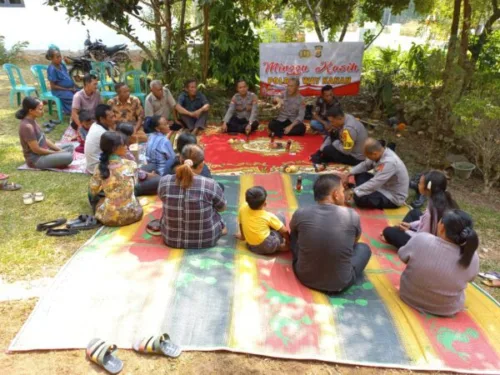 Minggu Kasih, Polres Way Kanan Binluh di Ketua Wilayah GKSBS Negeri Batin
