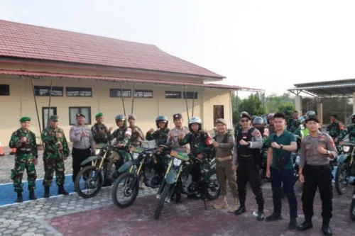 Jelang Pilkades Serentak, Polres Lampung Selatan Gelar Patroli Gabungan