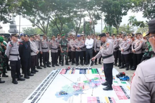 1.222 Personil Siap Amankan Pilkades Serentak 2023 Kabupaten Lampung Selatan