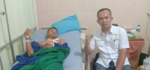 Bentuk Kepedulian: Pengurus DPP LLI Kunjungi Warga Korban Bentrokan Yang Dirawat Di RS