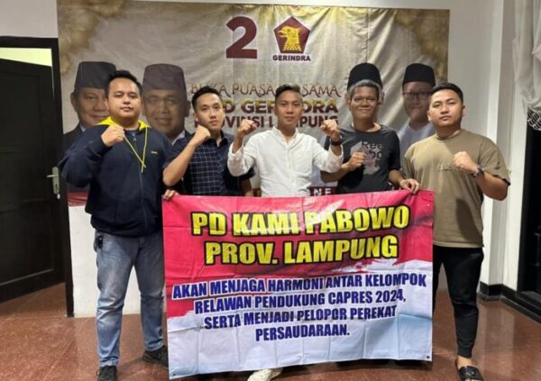 Pimpinan PD KAMI Prabowo Provinsi Lampung Dukung Pemilu Damai