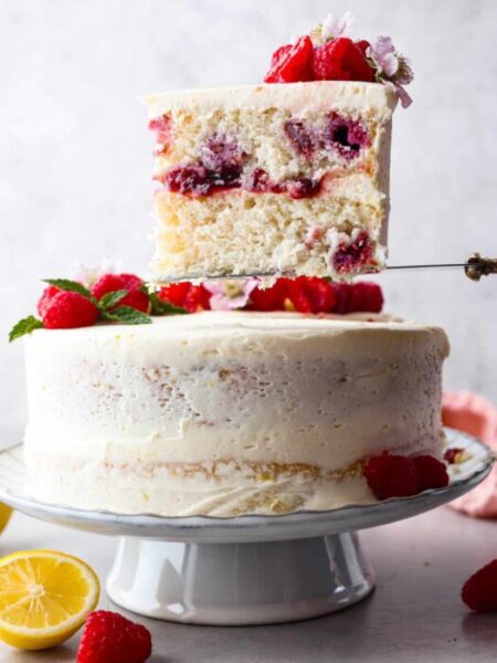 Cara Buat Lemon Raspberry Cake