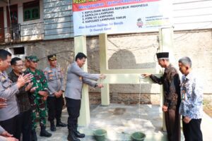 Atasi Kekeringan, Polres Lampung Timur Bangun Sumur Bor Di Desa Negeri Jemanten