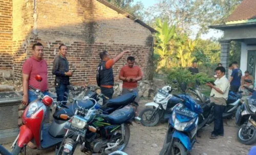 Polisi Gerebek Judi Sabung Ayam di Natar, 18 Sepeda Motor Diamankan