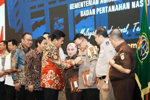 Ungkap Perkara Mafia Tanah, Polda Lampung Raih Penghargaan dari Kementerian Agraria