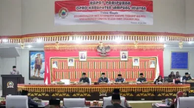 Disetujui Delapan Fraksi, Pemkab dan DPRD Lampung Selatan Teken MoU KUA-PPAS APBD TA 2024