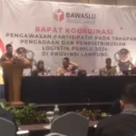 Bawaslu Lampung Adakan Rakor Pengawasan Tahap Pengadaan dan Pendistribusian Logistik Pemilu 2024