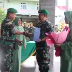 Pimpin Tradisi Corp Raport, Dandim 0410/KBL Melepas 2 Orang Perwira Terbaik