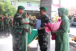 Pimpin Tradisi Corp Raport, Dandim 0410/KBL Melepas 2 Orang Perwira Terbaik