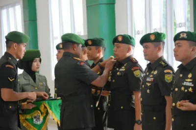 Danrem 043/Gatam Pimpin Acara Penyerahan Tugas Jabatan Kasrem