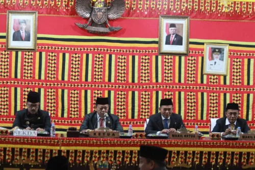 DPRD Kabupaten Lampung Selatan Menggelar Rapat Paripurna Tentang Pengangkatan PAW Anggota DPRD Lamsel