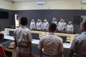 ASN Polri Polres Tanggamus Ikuti Sosialisasi Netralitas Pemilu 2024