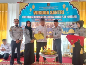 Berantas Buta Huruf Al Quran, Rutan Kota Agung Wisuda 56 Santri