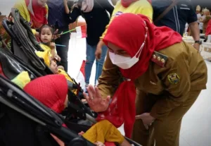 Walikota Bandar Lampung, Hj. Eva Dwiana Hadir Dalam Acara Peringatan Hari Anak Nasional