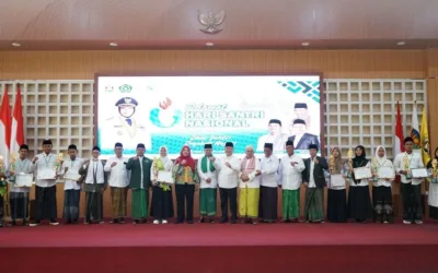 Hj. Eva Dwiana Hadiri Acara Penganugerahan Duta Santri Kota Bandar Lampung Tahun 2023