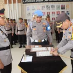 Kombes Pol. Ino Harianto Pimpin Langsung Sertijab Kabaglog, Kabag SDM, dan Kasat Tahti Polresta Balam